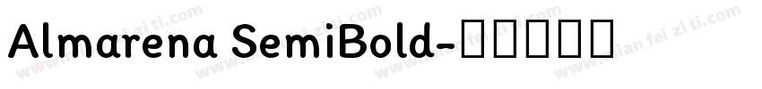 Almarena SemiBold字体转换